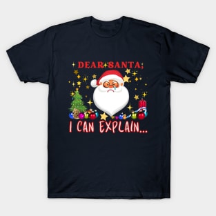 Christmas  gift idea, Santa humor sweater and more. T-Shirt